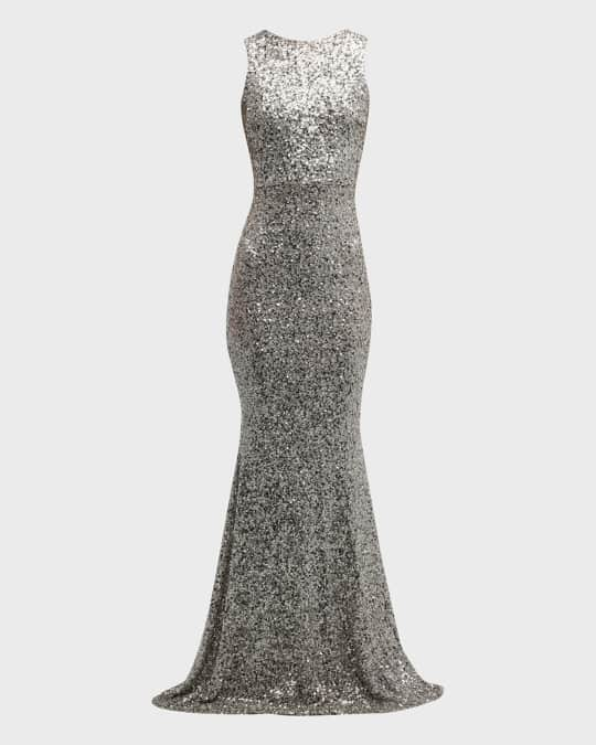 Dress the Population Black Label Leighton Sleeveless Sequin Mermaid ...