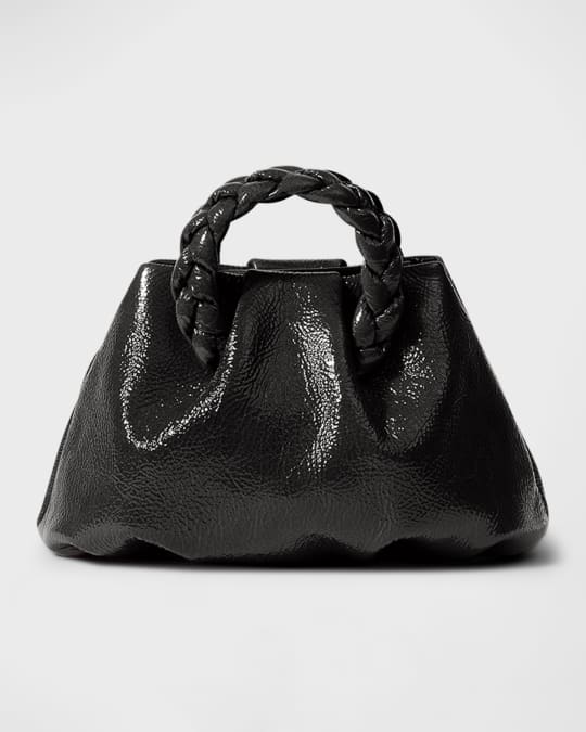 HEREU Braided Patent Leather Top-Handle Bag | Neiman Marcus