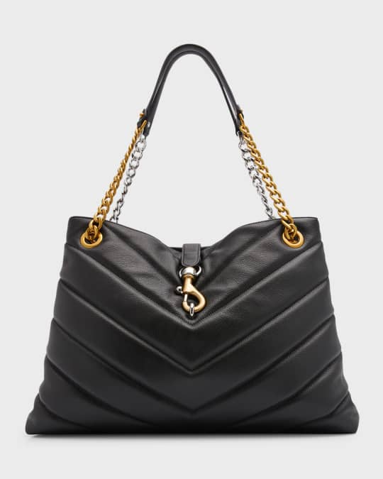 Rebecca Minkoff Edie Maxi Chevron-Quilted Leather Tote Bag | Neiman Marcus