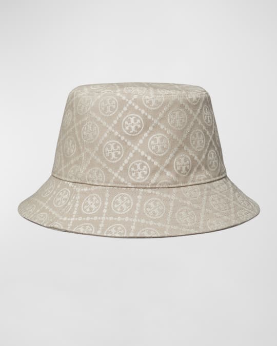 【Tory Burch】T Monogram Bucket Hat Tory Burch T-Monogram Bucket Hat | Neiman Marcus