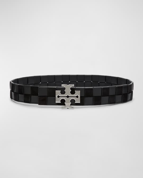 Tory Burch Eleanor Woven Leather Belt Neiman Marcus