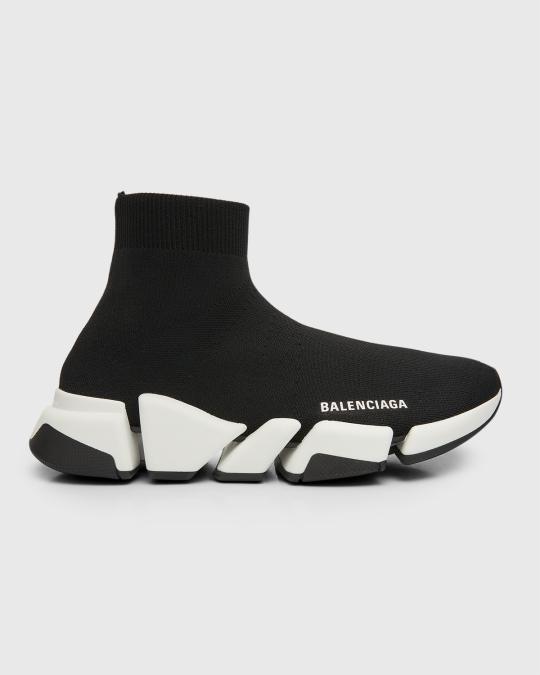 Balenciaga Speed 2.0 Recycled Knit Sneakers with Bicolor  display picture 3
