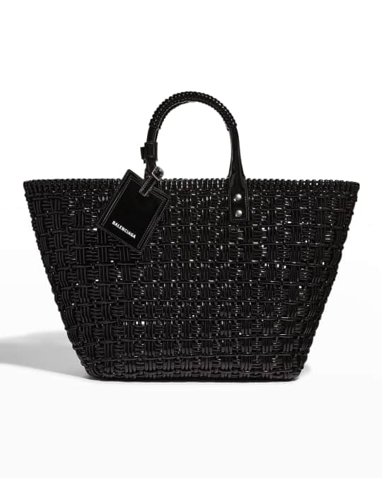 Balenciaga XS Bistro Basket tote bag - White