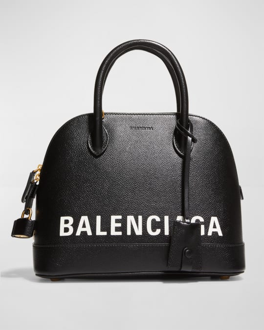 Ville Small Logo Calfskin Top Handle Bag