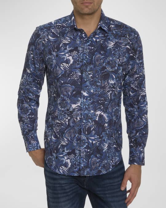 Men's Rambling Floral-Print Sport Shirt