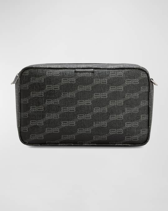 Balenciaga Men's Signature Monogram Camera Crossbody Bag Neiman - Main Image