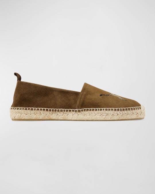 Ralph Lauren Purple Label Men's Bowsworth Embroidered Suede