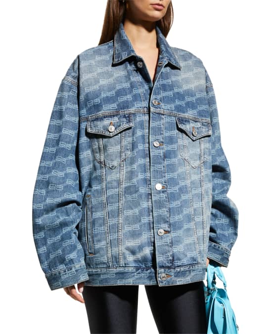 Balenciaga oversized denim jacket sales