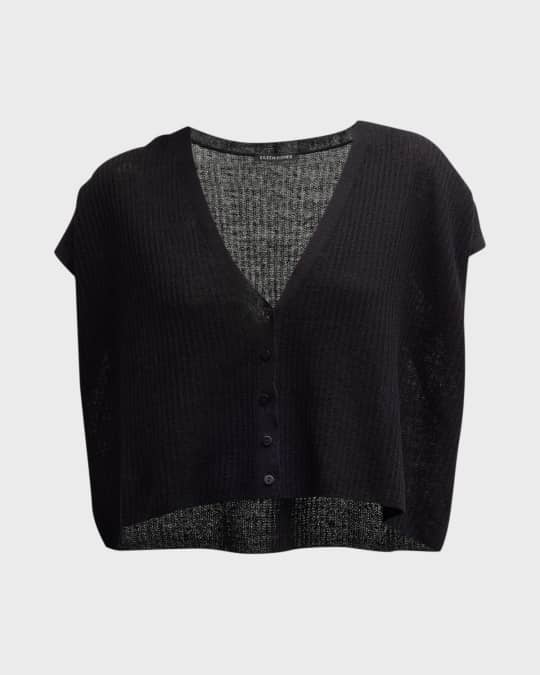 Eileen fisher discount short sleeve cardigan