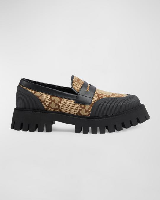 Men’s Gucci Lug Loafers Black Leather 1953 Horsebit Loafer | GUCCI® US main image 3