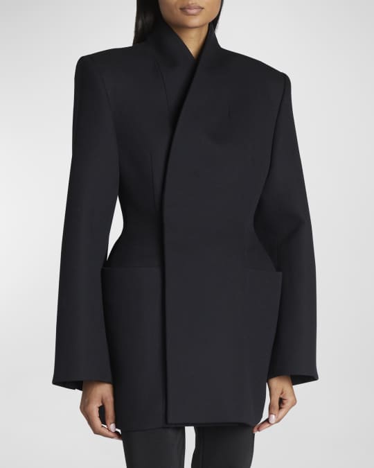 Balenciaga Barathea Hourglass Jacket | Neiman Marcus