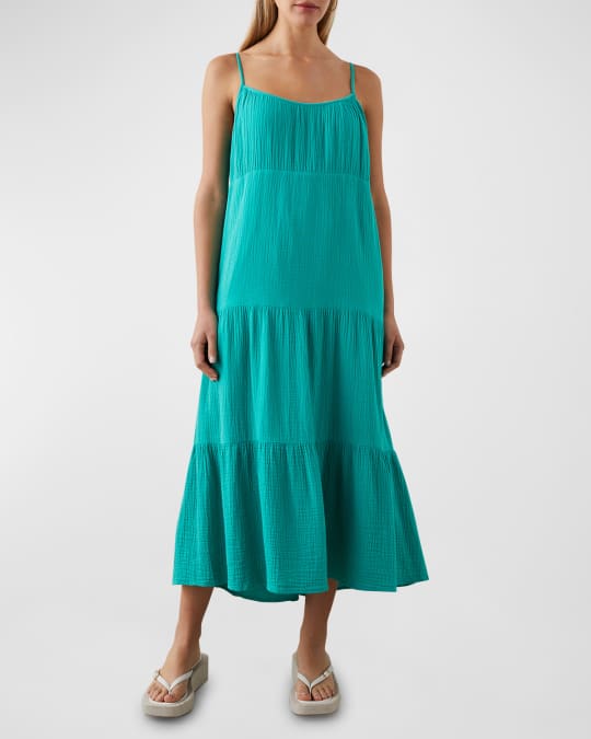 Rails Blakely Tiered Gauze Midi Dress | Neiman Marcus