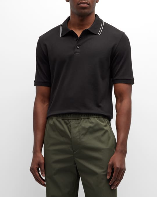 Theory Men's Precise Function Pique Polo Shirt | Neiman Marcus Theory Men's Precise Function Pique Polo Shirt | Neiman Marcus
