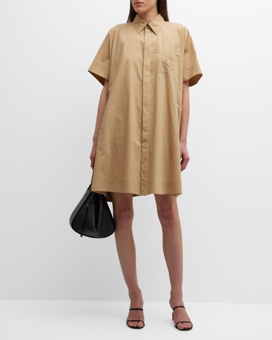【LOEWE】ANAGRAM TUNIC DRESS Loewe Colorblock Anagram Tunic Dress - Bergdorf Goodman