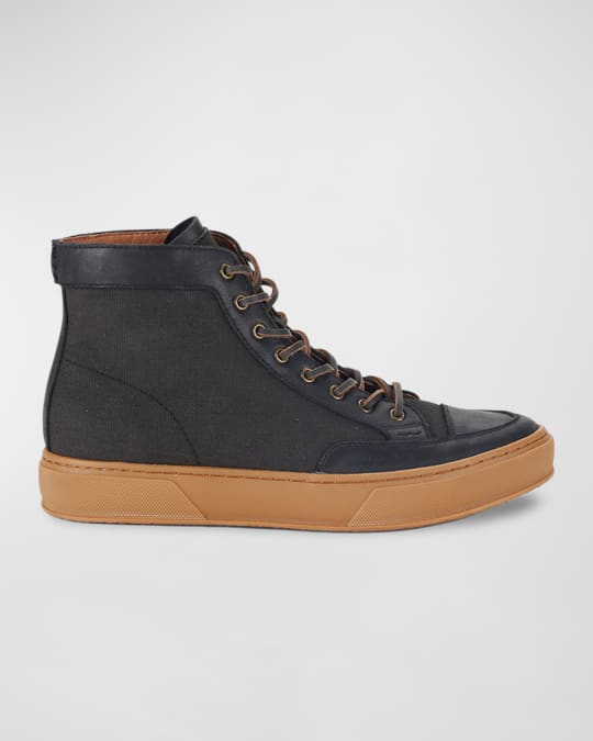 Men s Hoyt Leather Mid Top Sneakers