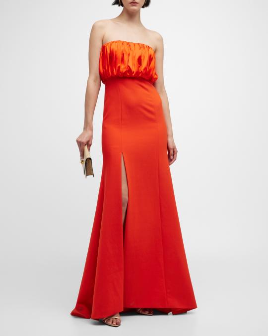 open lace back dress 5a7 Cinq a Sept Size 4 Orange Polyester Knot Detail Deep V Collar Dress   Labels Resale Boutique