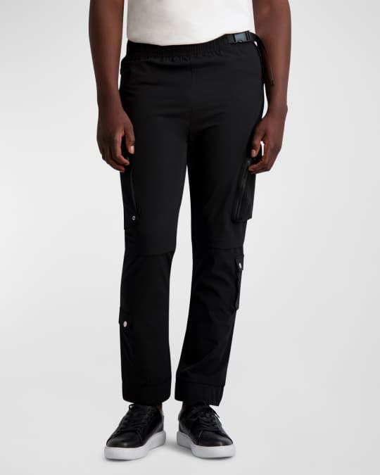 Karl Lagerfeld Paris Men s Stretch Nylon Belted Cargo Joggers Neiman Marcus