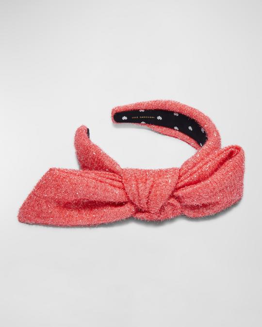 Lele Sadoughi Glitter Holly Headband | Neiman Marcus display picture 1