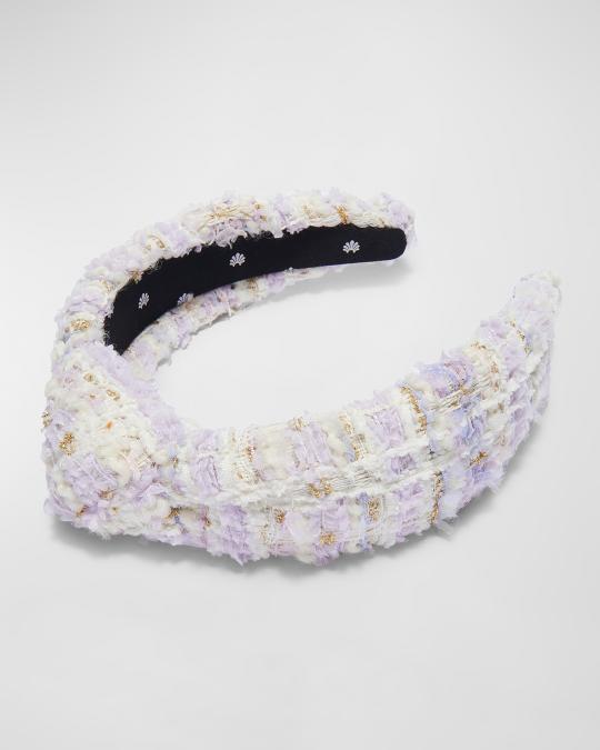 Lele Sadoughi Knotted Tweed Headband | Neiman Marcus display picture 1