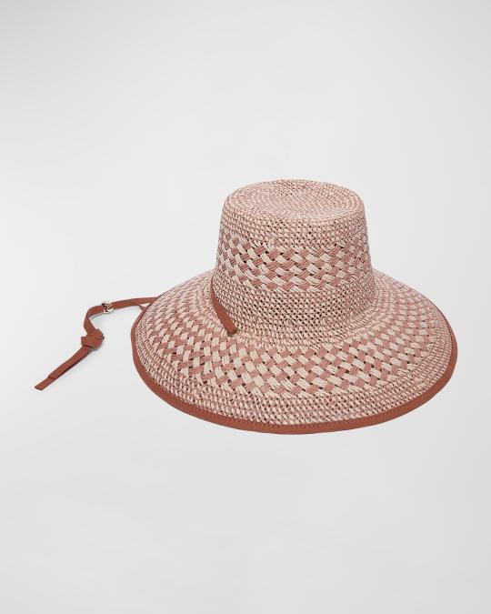 Lele Sadoughi, Brielle Straw Hat Lele Sadoughi Brielle Checkered Straw Hat | Shopbop main image 2