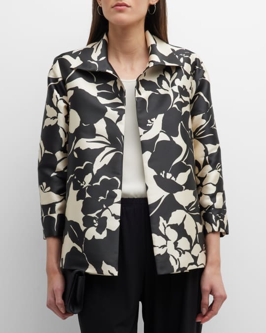 Floral Flash Two Tone Twill Jacket