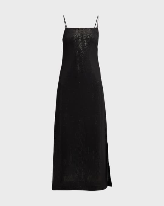 knee length dresses for ladies Rosalie Silk Faille Midi Dress