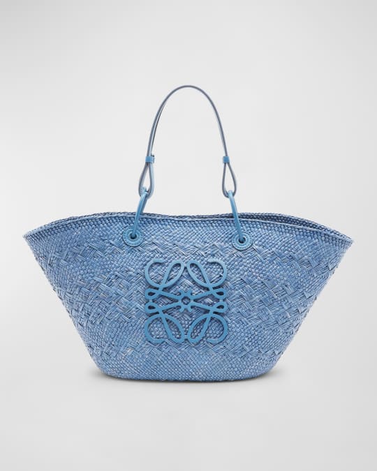 Loewe x Paula's Ibiza Anagram Large Basket Bag in Iraca Palm