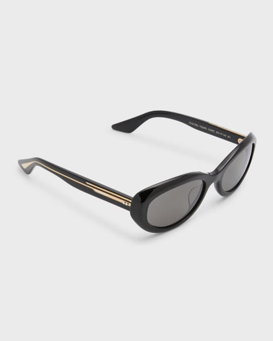 KHAITE x Oliver Peoples 1969C Black Acetate Oval Sunglasses