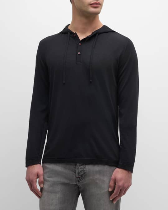 WOOL CASHMERE BLEND KNIT HOODIE LIONS MANE