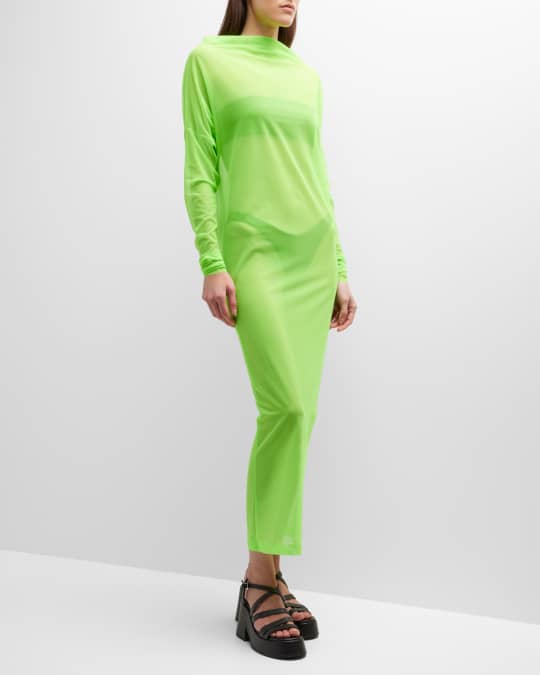 Norma Kamali All in One Mesh Gown Neiman Marcus