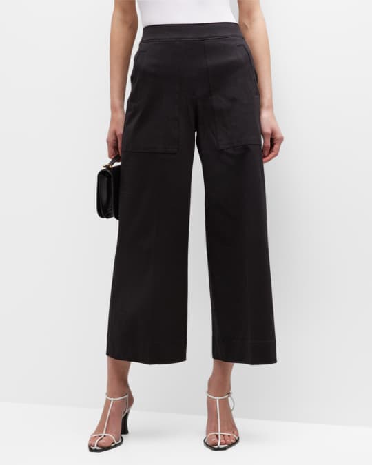 Spanx On-The-Go Wide-Leg Cotton Pants