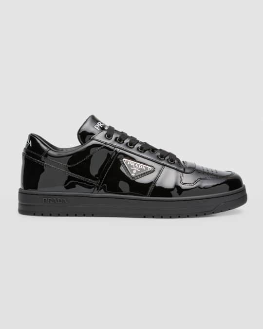 スニーカー Downtown Patent Leather Sneakers Prada Men's Downtown Patent Leather Low-Top Sneakers
