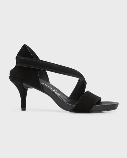 Pedro Garcia Cirine Suede Grip Strap Sandals Neiman Marcus