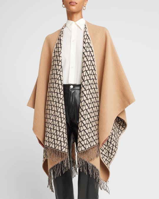 Neiman marcus cashmere poncho clearance