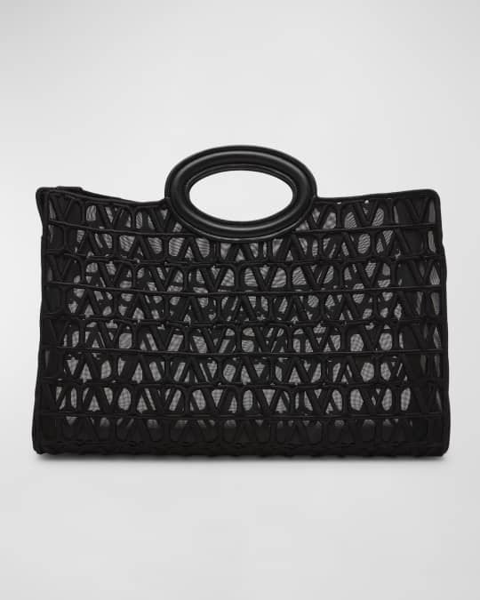 [VALENTINO GARAVANI] ル・トロワジエム トートバッグ Valentino Garavani Le Troisieme Iconographe Mesh Tote Bag