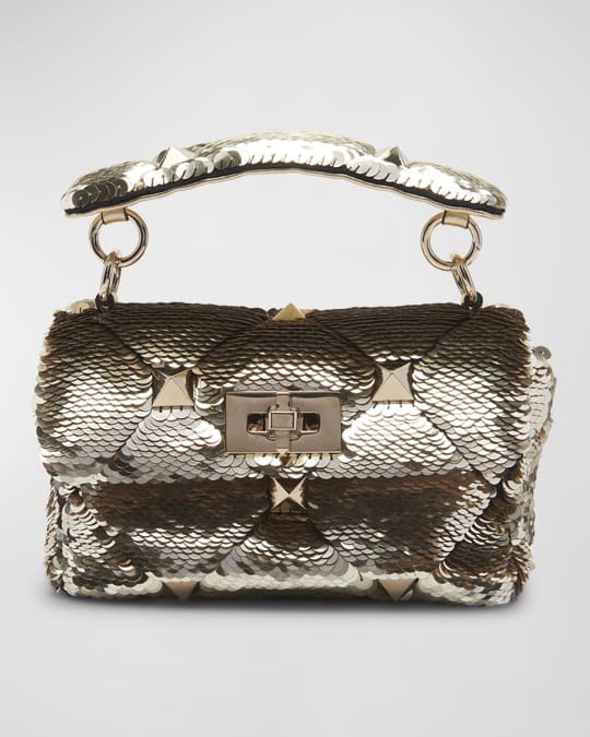 Roman Stud Small Sequins Chain Shoulder Bag