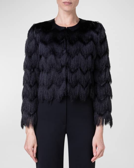 Bcbg jaxon fringe jacket shop