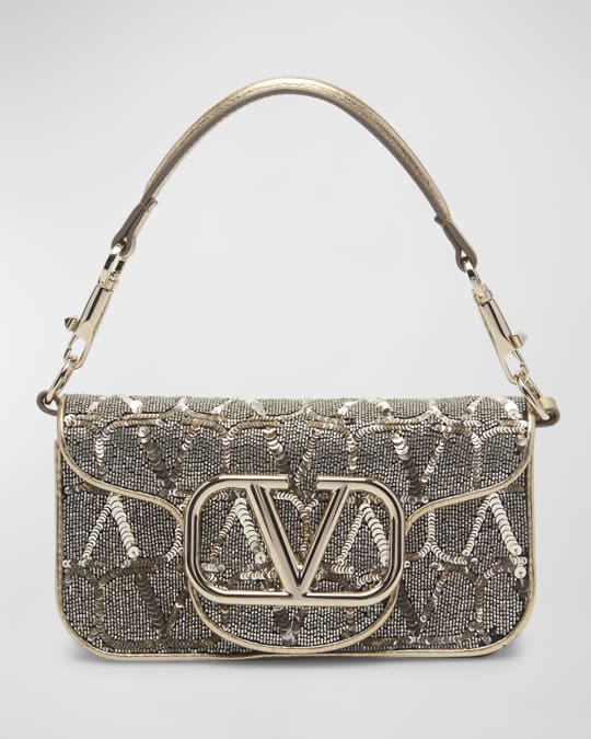 Valentino Garavani Loco Small Toile Iconographe Sequins