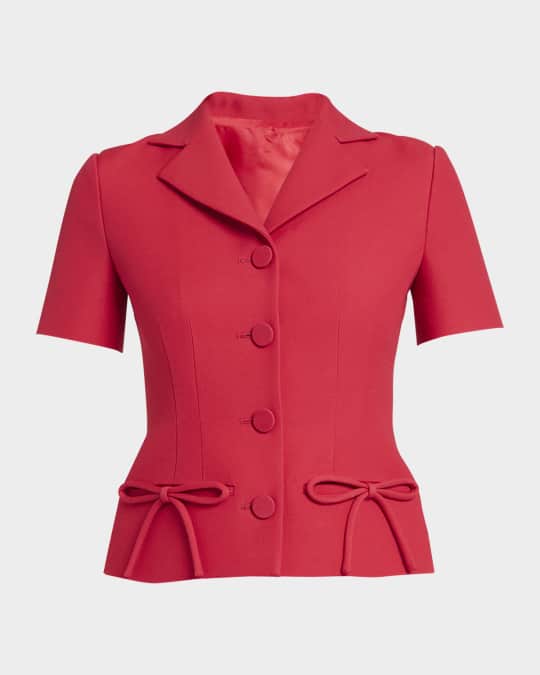 VALENTINO Shell Button Linen Jacket 貝ボタン Valentino Garavani Buttoned Jackets | Editorialist