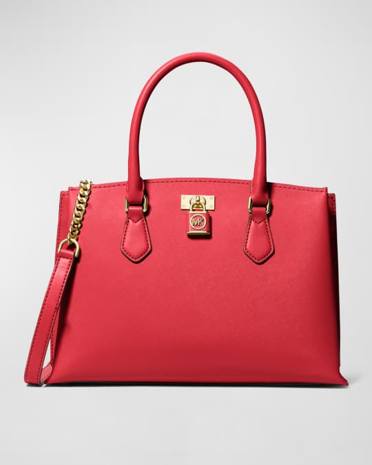 Michael michael kors deals cynthia medium leather satchel