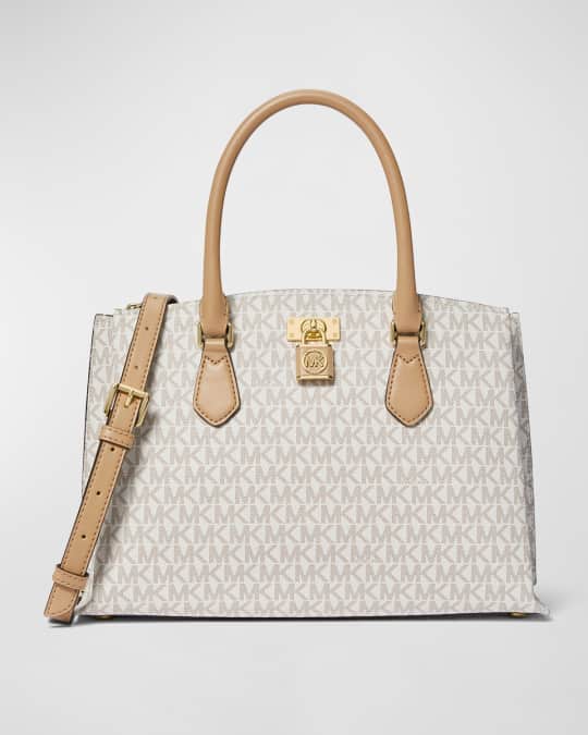 Ruby Medium Monogram Leather Satchel Bag
