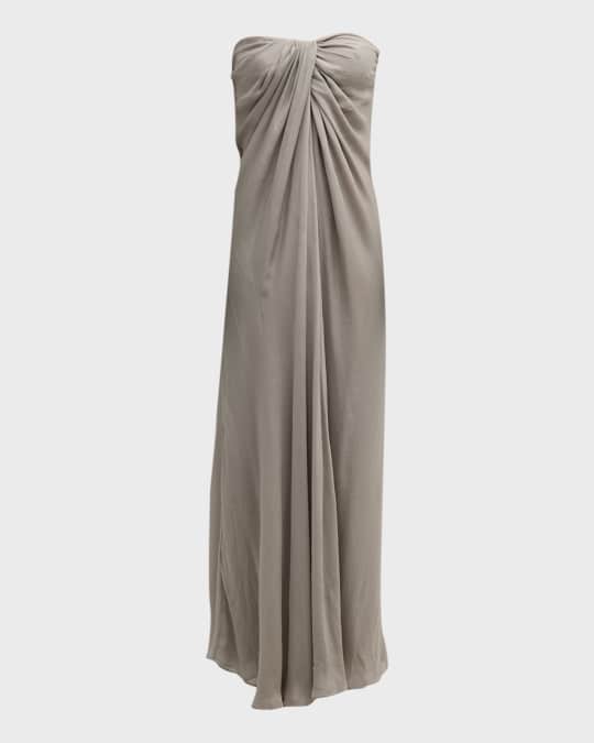INTERIOR Mirabel Twist Strapless Gown Neiman Marcus