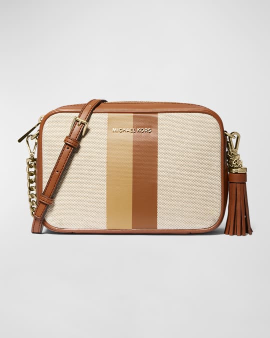 Michael kors striped hot sale purse