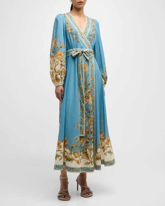 【Zimmermann】CHINTZ WRAP MIDI DRESS ラップミディドレス Zimmermann】CHINTZ WRAP MIDI DRESS ラップミディドレス