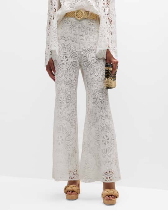【Zimmermann】Lace flared pants Lace flared pants in brown - Zimmermann | Mytheresa