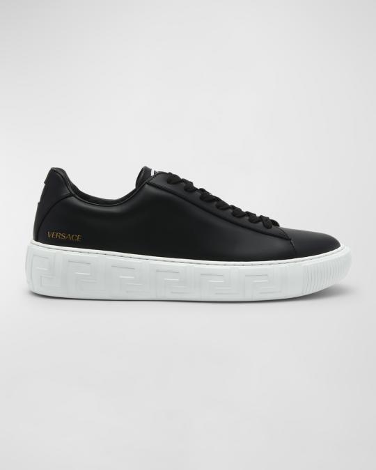 Versace low top sneakers Baskets Barocco Greca sneakers in beige - Versace | Mytheresa main image 3