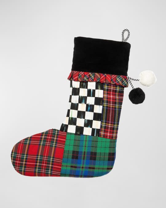 MacKenzieChilds Tartastic Christmas Stocking Neiman Marcus