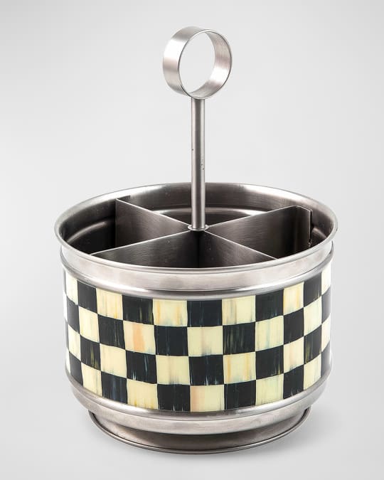 Supper Club Courtly Check Flatware Caddy 