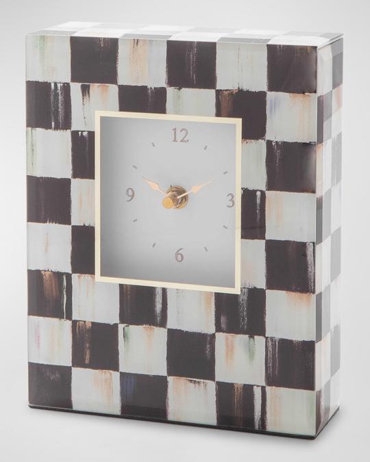 MacKenzie-Childs Courtly Check Carriage Clock | Neiman Marcus