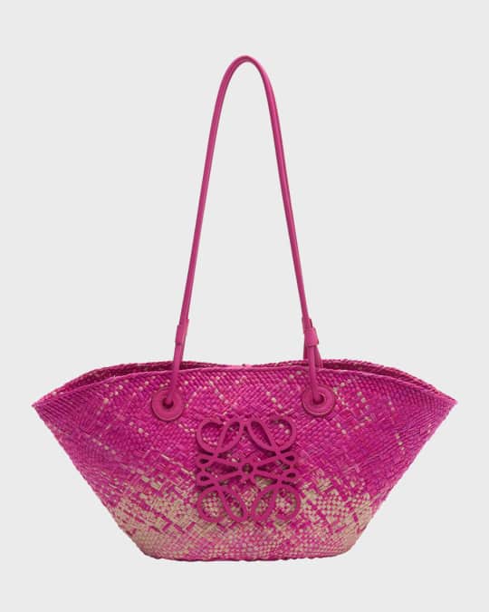かごバッグ LOEWE MEDIUM ANAGRAM BASKET BAG IN IRACA PALM AND LEATHER Medium Anagram Basket bag in iraca palm and calfskin Beige